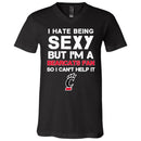 I Hate Being Sexy But I'm Fan So I Can't Help It Cincinnati Bearcats Black T Shirts