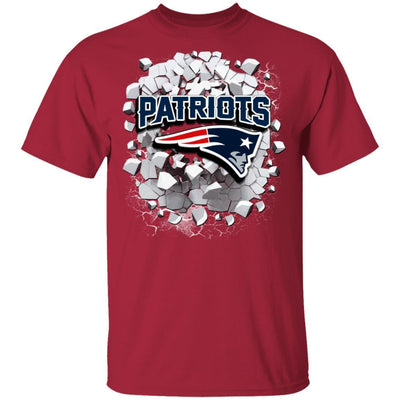 Colorful Earthquake Art New England Patriots T Shirt