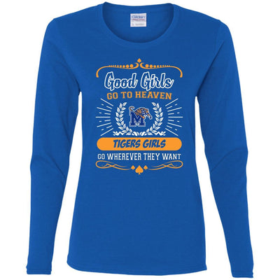 Good Girls Go To Heaven Memphis Tigers Girls T Shirts