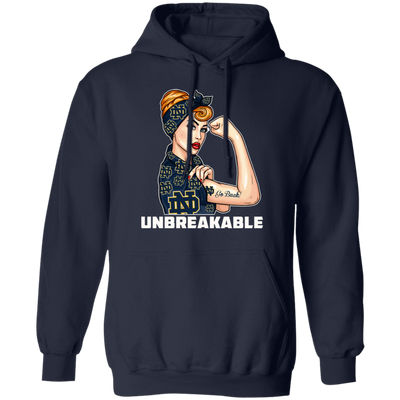 Beautiful Girl Unbreakable Go Notre Dame Fighting Irish T Shirt