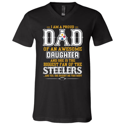 Proud Of Dad Of An Awesome Daughter Pittsburgh Steelers T Shirts