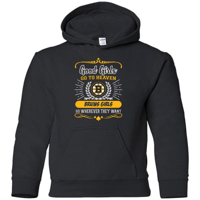 Good Girls Go To Heaven Boston Bruins Girls T Shirts