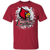 Colorful Earthquake Art Louisville Cardinals T Shirt