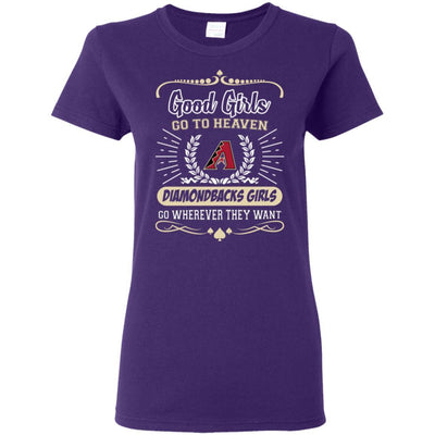 Good Girls Go To Heaven Arizona Diamondbacks Girls T Shirts