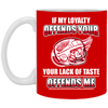 My Loyalty And Your Lack Of Taste Detroit Red Wings Mugs