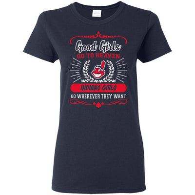 Good Girls Go To Heaven Cleveland Indians Girls T Shirts