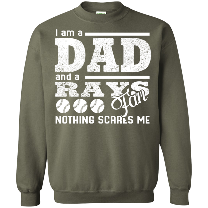 I Am A Dad And A Fan Nothing Scares Me Tampa Bay Rays T Shirt
