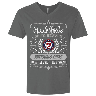 Good Girls Go To Heaven Washington Nationals Girls T Shirts