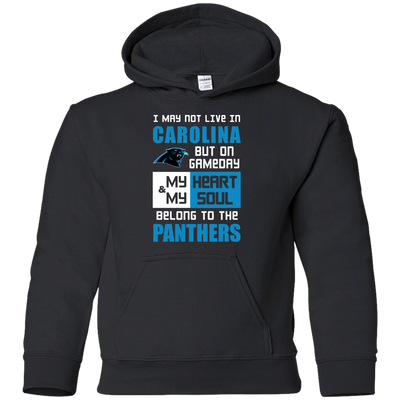 My Heart And My Soul Belong To The Carolina Panthers T Shirts