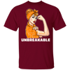 Beautiful Girl Unbreakable Go Tennessee Volunteers T Shirt