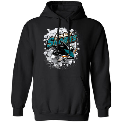 Colorful Earthquake Art San Jose Sharks T Shirt