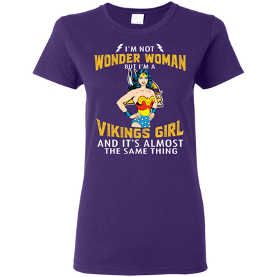 I'm Not Wonder Woman Minnesota Vikings T Shirts