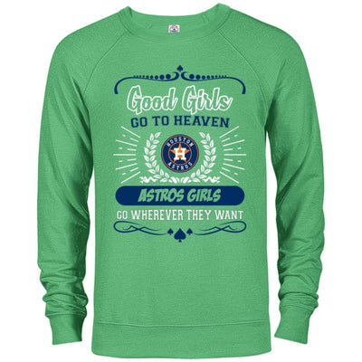 Good Girls Go To Heaven Houston Astros Girls T Shirts