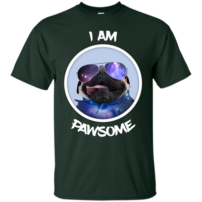 Nice Pug T Shirts - I Am Pawsome Pug, is a cool gift for friends