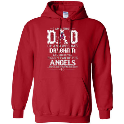 Proud Of Dad Of An Awesome Daughter Los Angeles Angels T Shirts