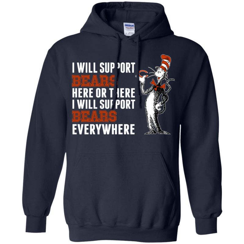 I Will Support Everywhere Chicago Bears T Shirts