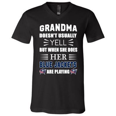 Grandma Doesn't Usually Yell Columbus Blue Jackets T Shirts