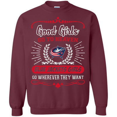 Good Girls Go To Heaven Columbus Blue Jackets Girls T Shirts