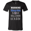 Warning Mom Will Cheer Loudly Chicago Cubs T Shirts