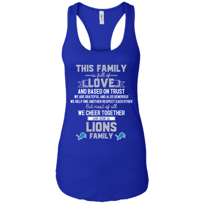 We Are A Detroit Lions Family T Shirt