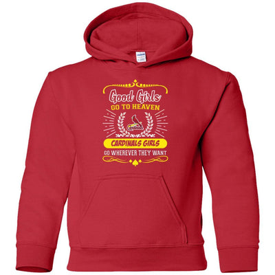 Good Girls Go To Heaven St. Louis Cardinals Girls T Shirts