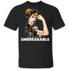 Beautiful Girl Unbreakable Go Vegas Golden Knights T Shirt