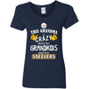 Funny This Grandma Is Crazy About Her Grandkids And Her Steelers T Shirts