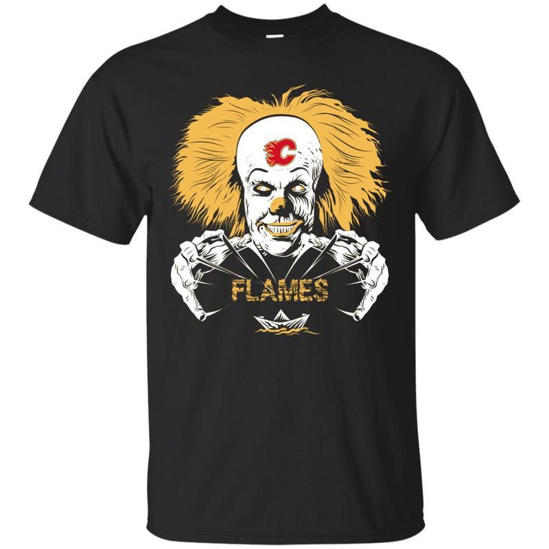 IT Horror Movies Calgary Flames T Shirts
