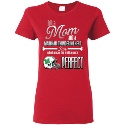 Cool Pretty Perfect Mom Fan Marshall Thundering Herd T Shirt