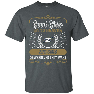 Good Girls Go To Heaven Akron Zips Girls T Shirts