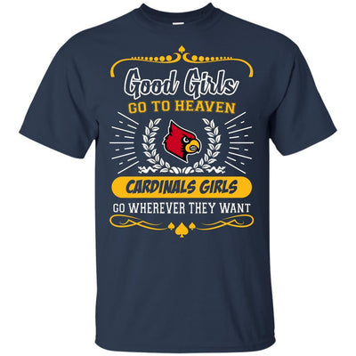 Good Girls Go To Heaven Louisville Cardinals Girls T Shirts