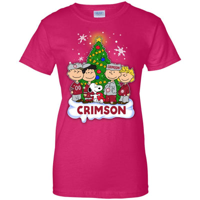 Snoopy The Peanuts Alabama Crimson Tide Christmas T Shirts