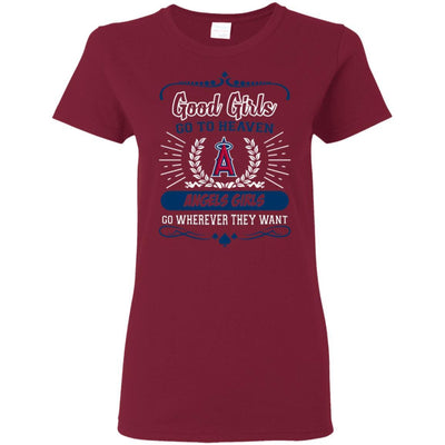 Good Girls Go To Heaven Los Angeles Angels Girls T Shirts