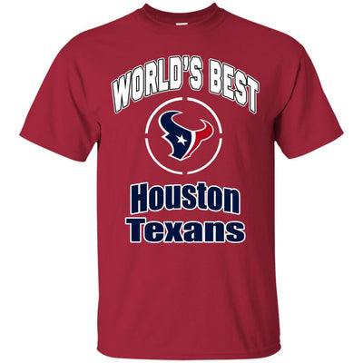 Amazing World's Best Dad Houston Texan T Shirts