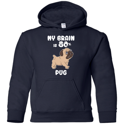 Pug - My brain is 80% T Shirts?