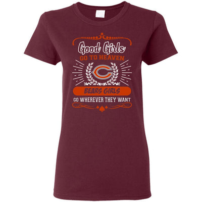 Good Girls Go To Heaven Chicago Bears Girls T Shirts