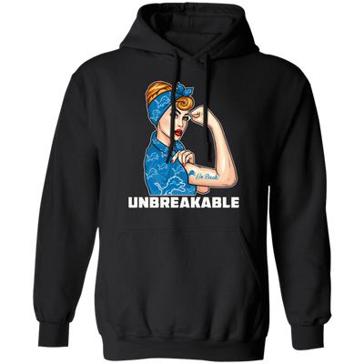 Beautiful Girl Unbreakable Go Detroit Lions T Shirt