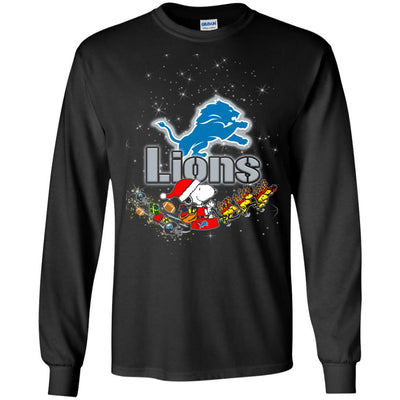 Snoopy Christmas Detroit Lions T Shirts