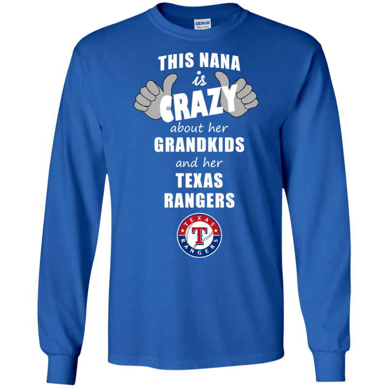 This Nana Is Crazy About Her Grandkids And Her Texas Rangers T Shirts