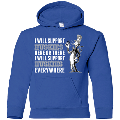 I Will Support Everywhere Connecticut Huskies T Shirts