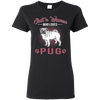 Just A Women Who Loves Pug T Shirts