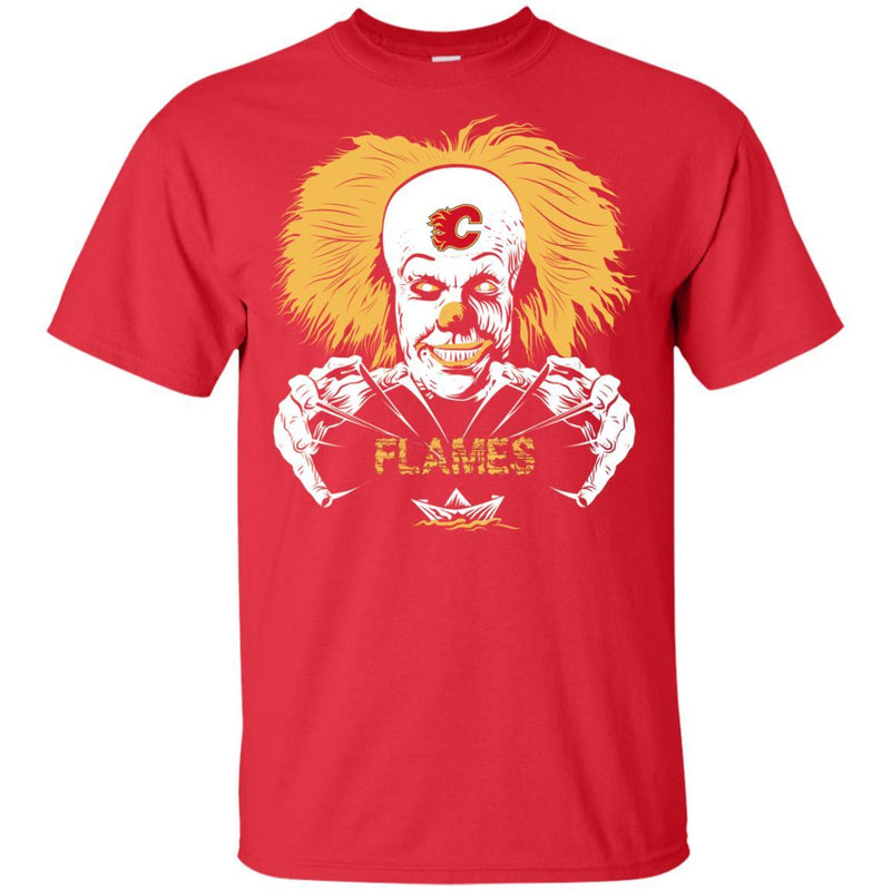 IT Horror Movies Calgary Flames T Shirts