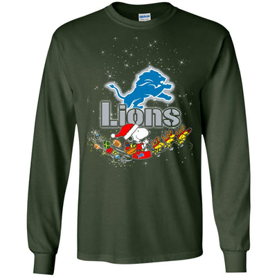Snoopy Christmas Detroit Lions T Shirts
