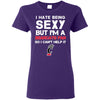I Hate Being Sexy But I'm Fan So I Can't Help It Cincinnati Bearcats Black T Shirts