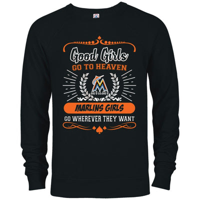 Good Girls Go To Heaven Miami Marlins Girls T Shirts