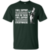 I Will Support Everywhere Hawaii Rainbow Warriors T Shirts