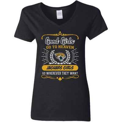 Good Girls Go To Heaven Jacksonville Jaguars Girls T Shirts