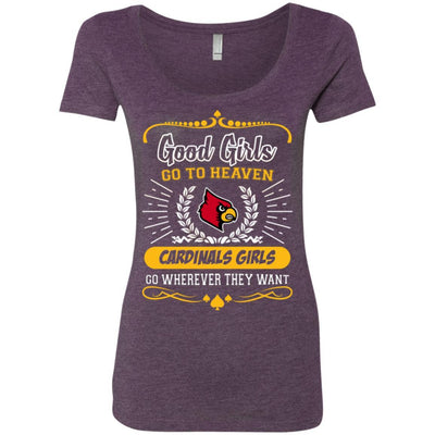 Good Girls Go To Heaven Louisville Cardinals Girls T Shirts