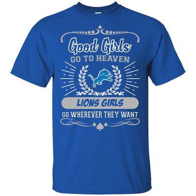 Good Girls Go To Heaven Detroit Lions Girls T Shirts