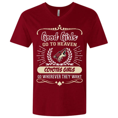 Good Girls Go To Heaven Arizona Coyotes Girls T Shirts